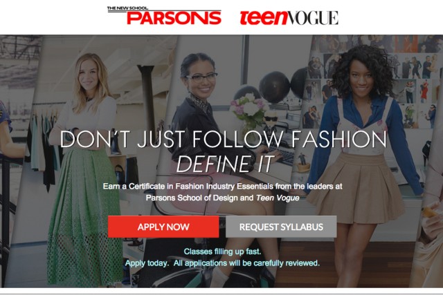 Internetowy kurs od Parsons i „Teen Vogue”