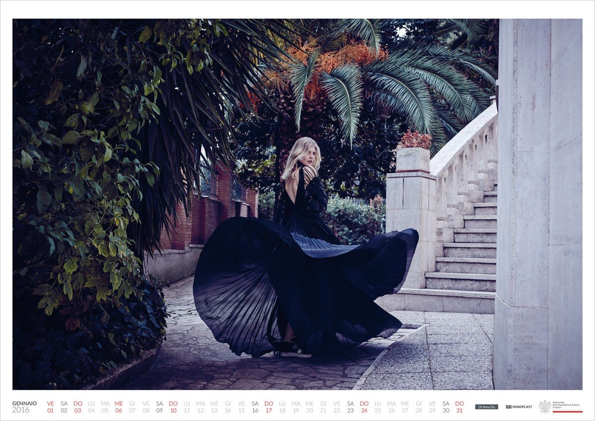 Piękna Ola Rudnicka w kalendarzu Polskiej Ambasady we Włoszech