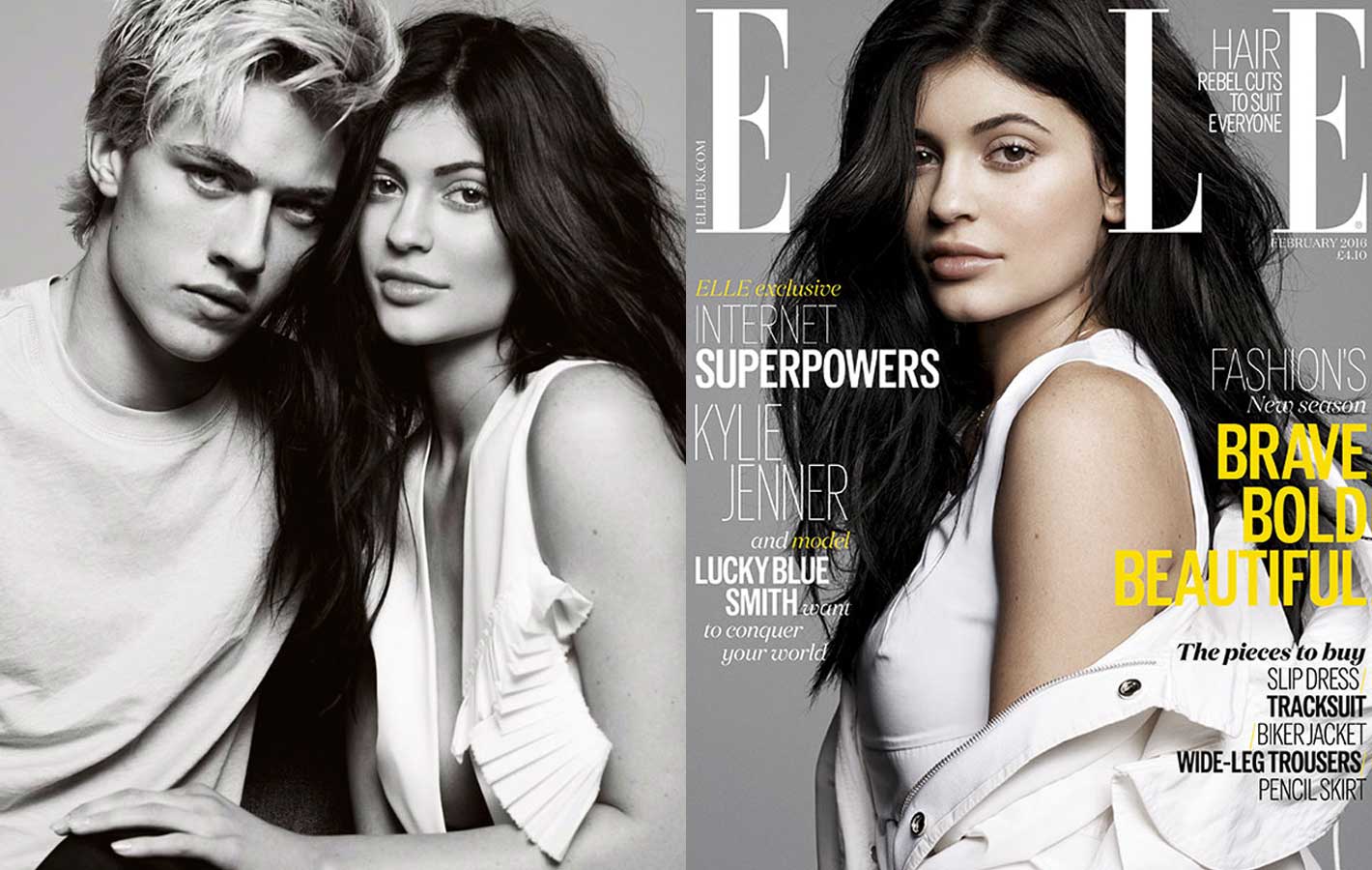 Naturalna Kylie Jenner na okładce „Elle” UK
