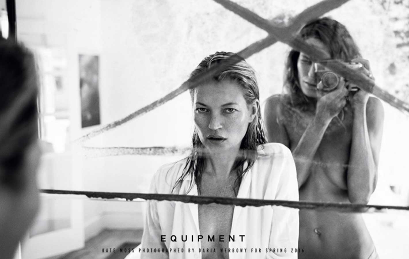 Kate Moss i Daria Werbowy w kampanii Equipment  wiosna 2016