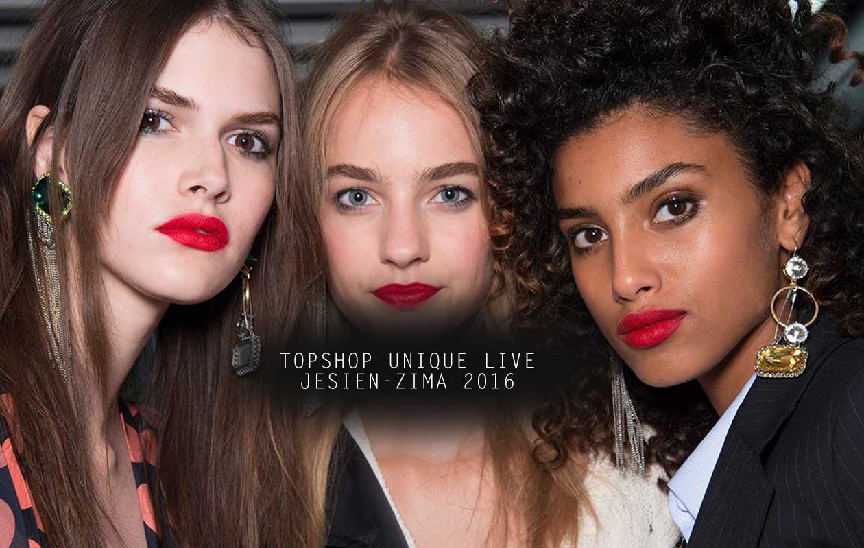 Topshop Unique Jesień-Zima 2016 LIVE