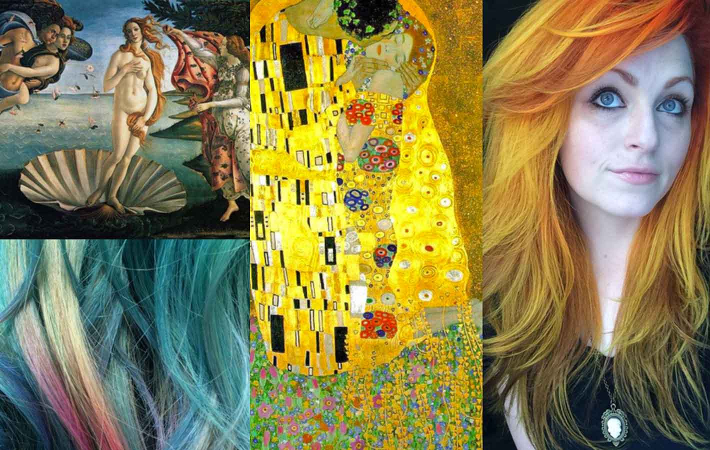 Włosy inspirowane obrazami Van Gogha, Klimta i innych mistrzów