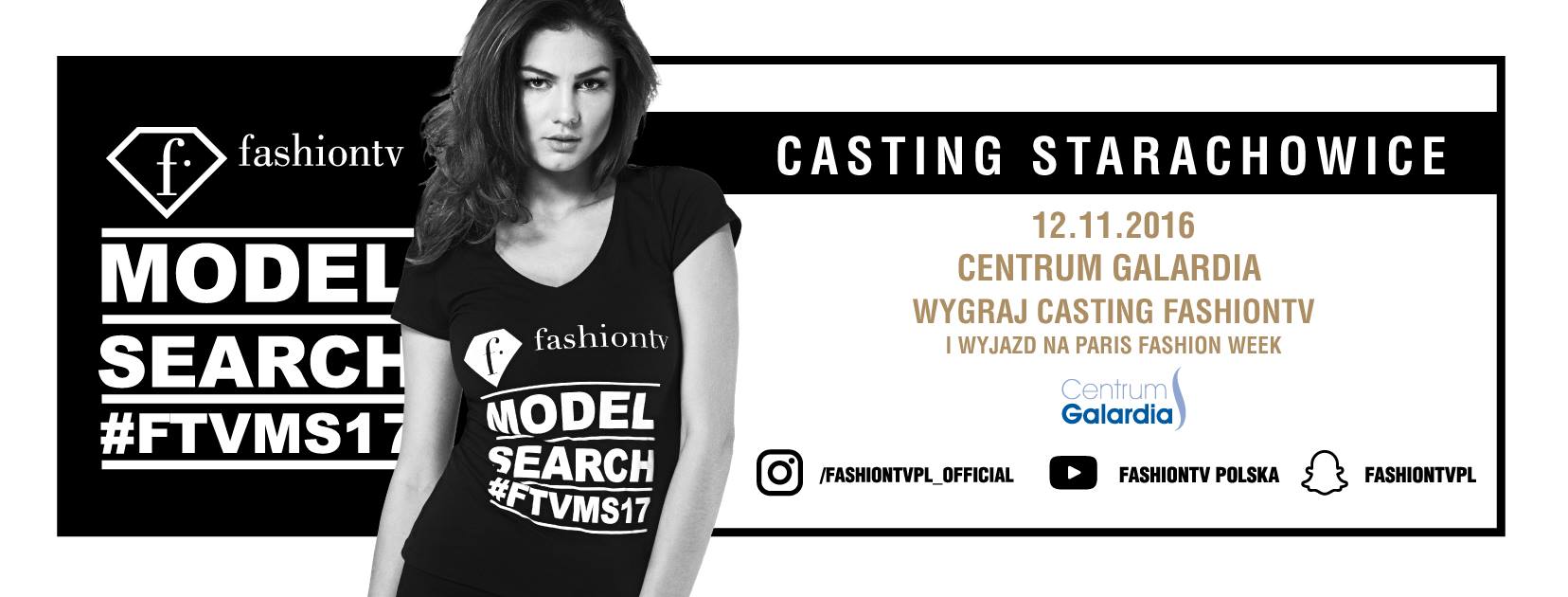 Centrum Galardia w Starachowicach dołącza do FashionTV Model Search 2017