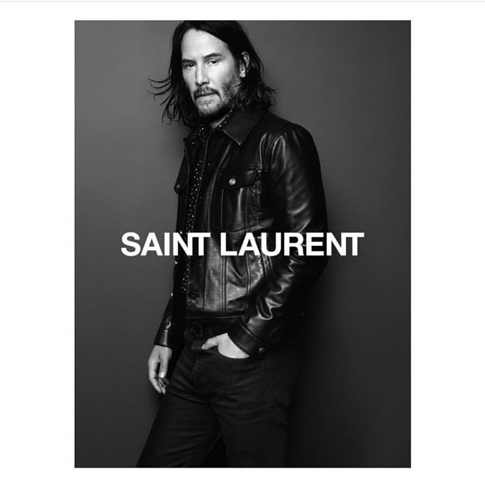 Keanu Reeves nową twarzą Saint Laurent
