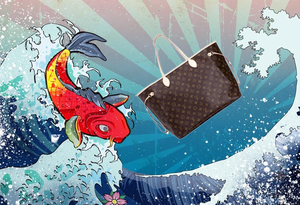 Za tę torebkę niektórzy potrafią zabić. Tymczasem ta kobieta nosiła w Louis Vuitton… ryby!