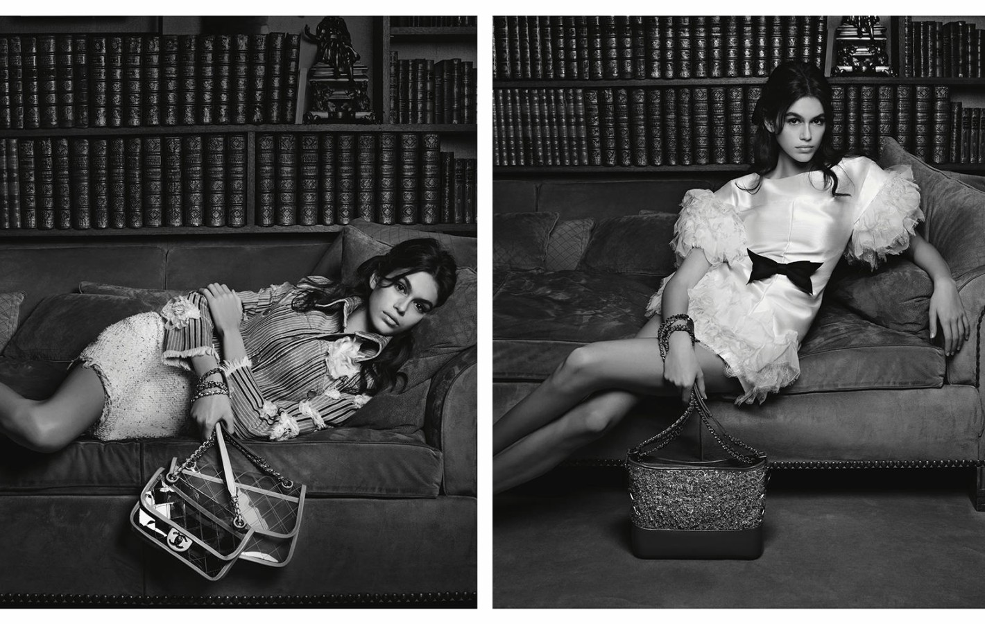 Kaia Gerber w swojej pierwszej kampanii Chanel