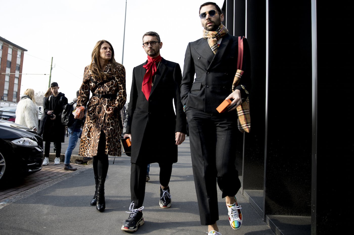 Streetstyle z tygodnia mody w Mediolanie