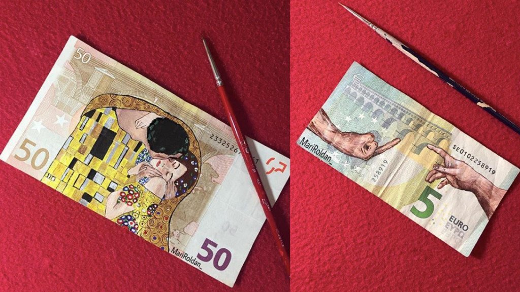 Banknoty jak malowane, czyli działa sztuki na pieniądzach!
