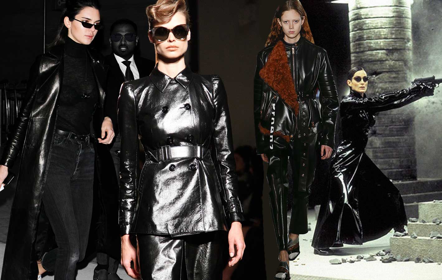 Lakierowane płaszcze, kombinezony i geometryczne okulary: moda w stylu „Matrixa” to hit tego sezonu!