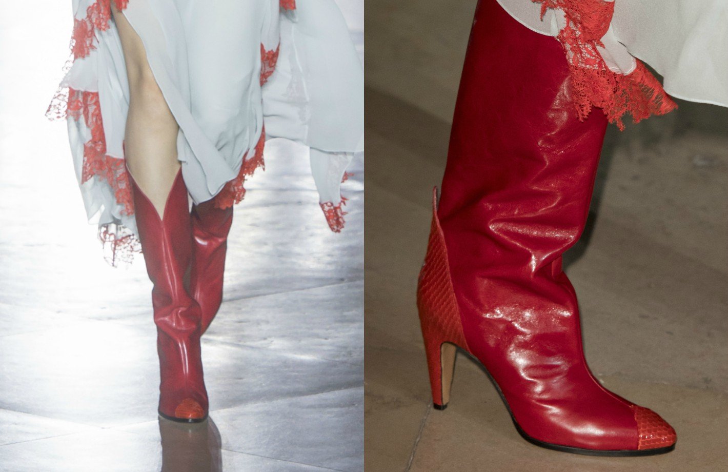 Kochamy to!: czerwone buty z debiutanckiej kolekcji Clare Waight Keller dla Givenchy