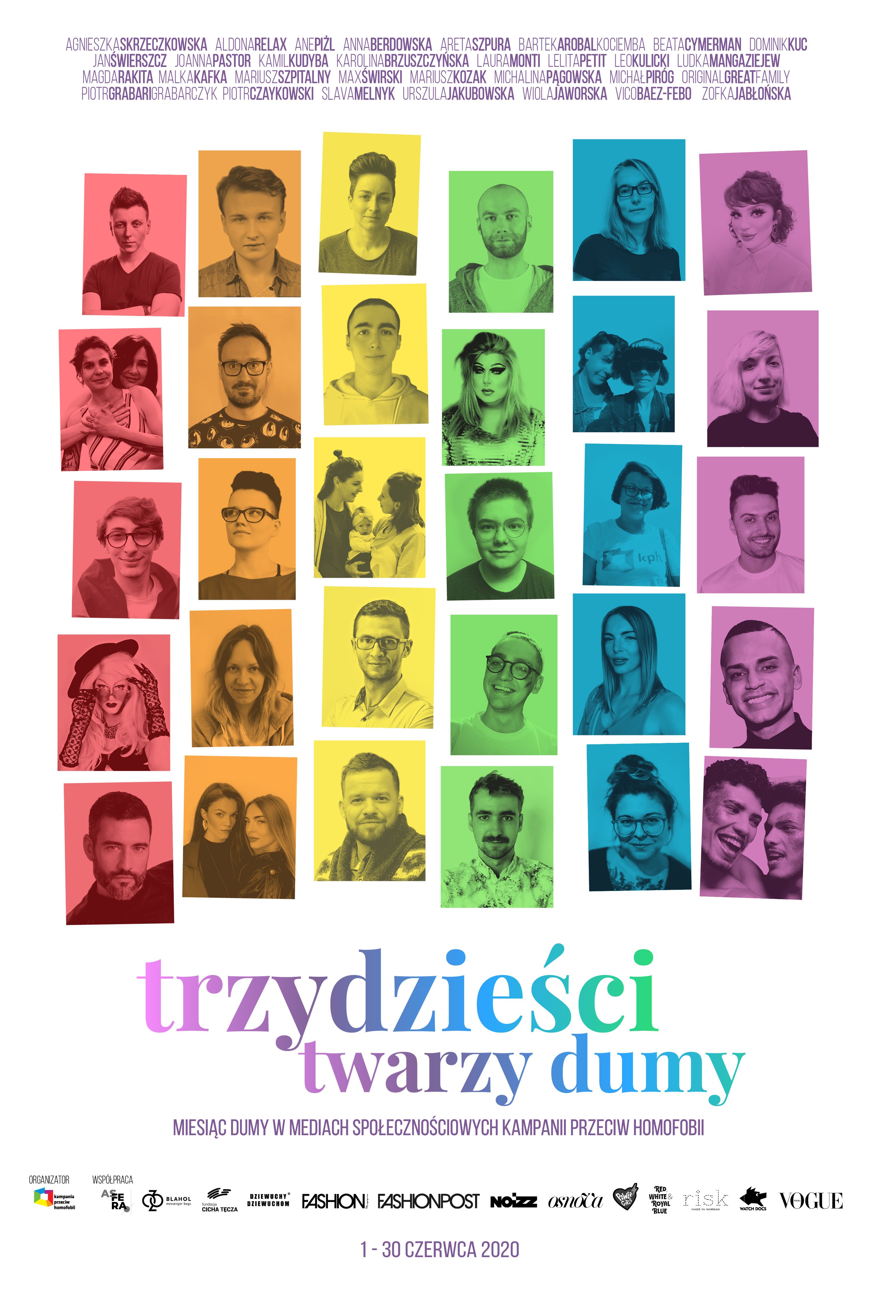 30 twarzy dumy – Kampania Przeciwko Homofobii rusza z akcją na Pride Month