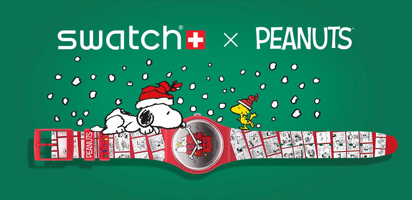 Świąteczny limitowany zegarek Swatch X Peanuts