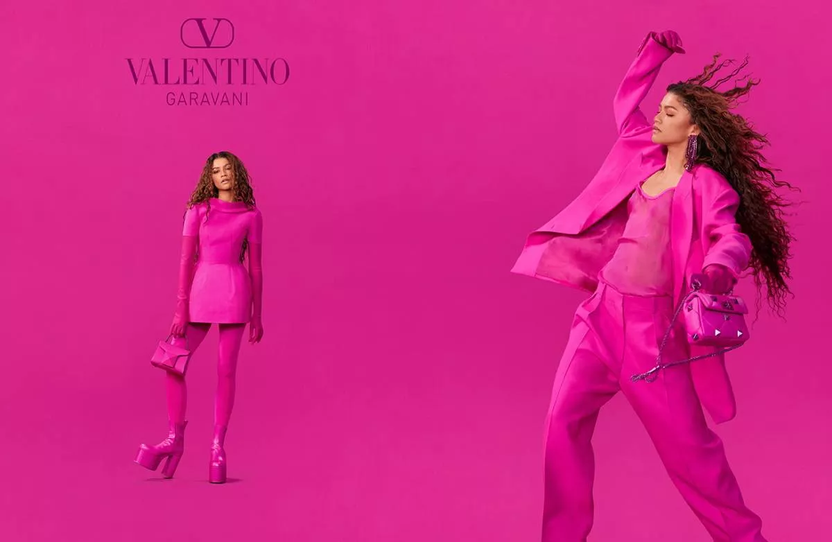 Zendaya w różowej kampanii Valentino