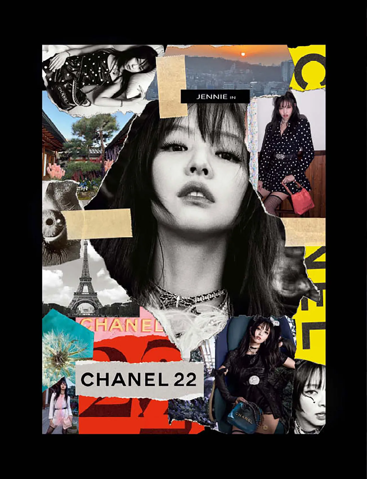 Jennie z BlackPink w kampani Chanel 22 Bag