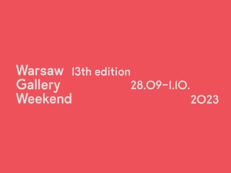 Rusza 13 edycja Warsaw Gallery Weekend