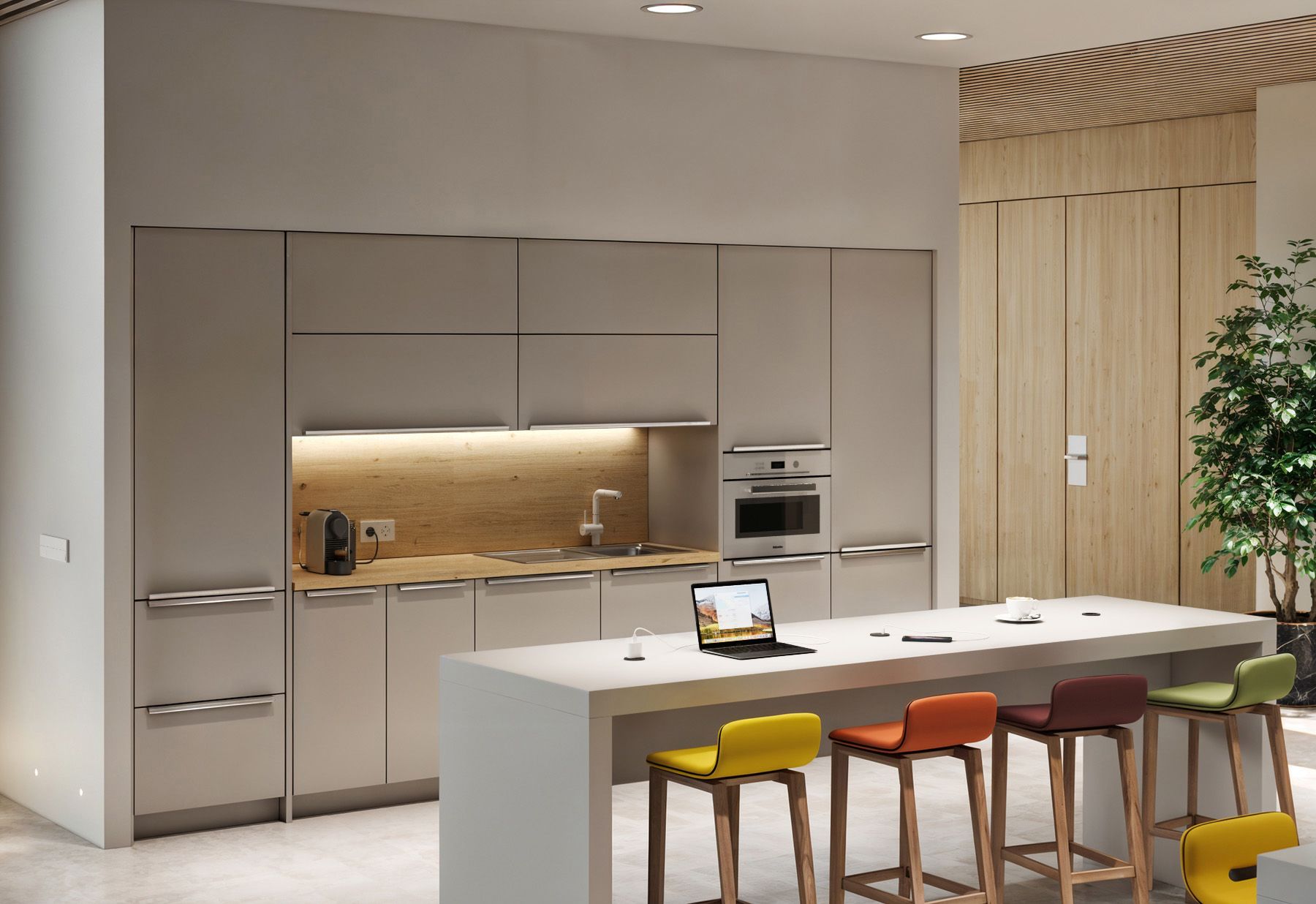 Komfort w biurze i w domu. Simon 400 – nowoczesne gniazda i ładowarki, które wbudujesz w meble.